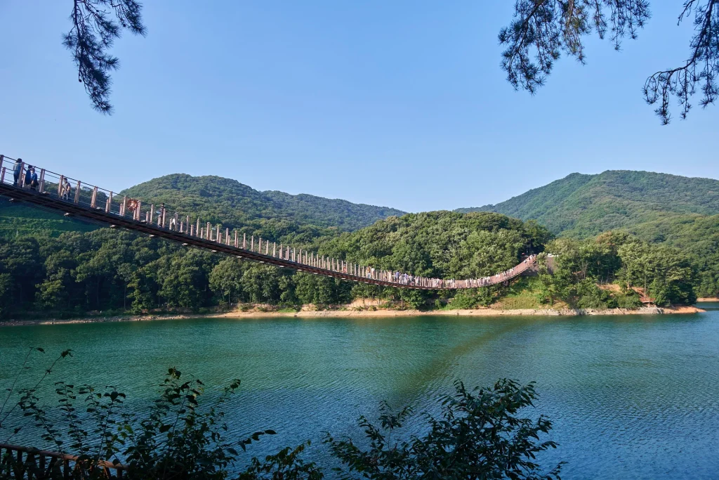 마장호수 출렁다리 경기도 가을여행 가볼만한 곳_2021 2