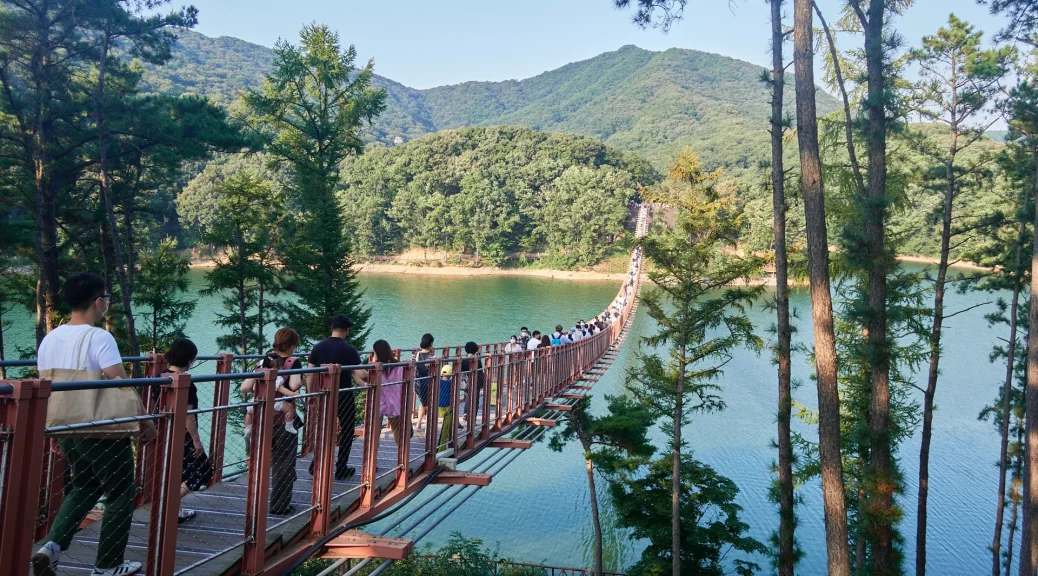 마장호수 출렁다리 경기도 가을여행 가볼만한 곳